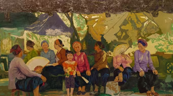 Ấn tượng tranh sơn mài Việt Nam - Hàn Quốc