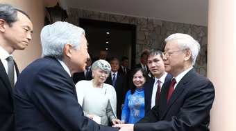 Nhà vua Nhật Bản: Mong hai nước tiếp tục hợp tác vì hòa bình thế giới 