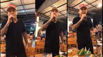 Fan bất ngờ nghe Tuấn Hưng hát dân ca giữa quán ăn