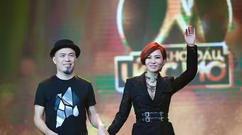 Huy Tuấn, Thu Minh "đe dọa" Hoàng Touliver ngay trên truyền hình