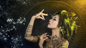 Mãn nhãn ngắm mẫu ảnh Nga Tây ấn tượng cùng body painting