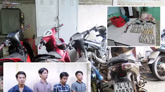 TP.HCM: Phá đường dây tiêu thụ xe gian sang Campuchia của nhóm nghiện ma túy