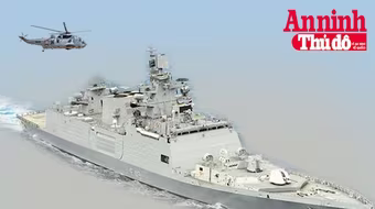 [Infographic] Sức mạnh khủng khiếp của khu trục hạm Ấn Độ vừa ghé thăm Việt Nam