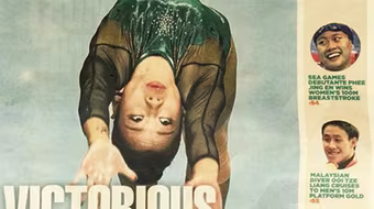 VĐV Phan Thị Hà Thanh xuất hiện trên trang nhất báo Singapore