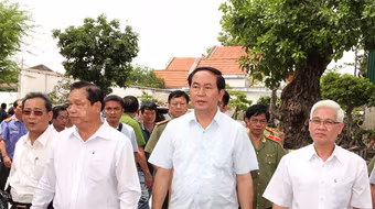 Đại tướng Trần Đại Quang trực tiếp đến hiện trường chỉ đạo điều tra vụ sát hại 6 người