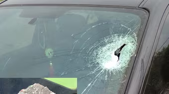 5 ô tô bị ném đá chỉ trong 1 tối trên cao tốc Hà Nội- Hải Phòng