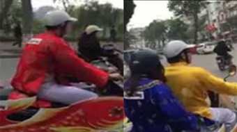 Táo quân phiên bản thực "lượn" quanh Hồ Hoàn Kiếm