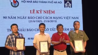 Hội Nhà báo Hà Nội kỷ niệm 90 năm ngày Báo chí Cách mạng Việt Nam và trao giải thưởng Ngô Tất Tố