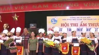 Hội thi ẩm thực "Nữ chiến sỹ An ninh Thủ đô - Gắn kết yêu thương"