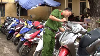 Công an quận Tây Hồ tìm chủ sở hữu xe máy