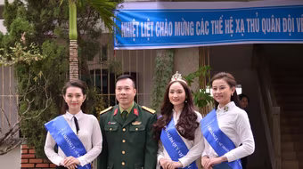 Top 3 "Nữ hoàng đá quý Việt Nam 2016" đồng hành cùng xạ thủ Hoàng Xuân Vinh 