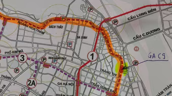 Ga tàu điện ngầm C9 ở hồ Hoàn Kiếm: Nên tịnh tiến về phía lòng đường Đinh Tiên Hoàng