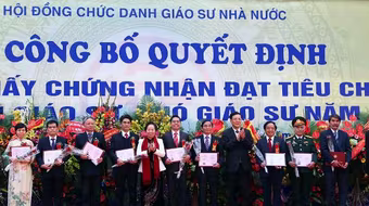 Công nhận 703 nhà giáo đạt chức danh Giáo sư, Phó giáo sư