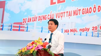 Khởi công xây dựng cầu vượt nút giao Ô Đống Mác - Nguyễn Khoái