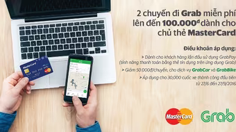 Grab mở rộng thanh toán bằng thẻ quốc tế
