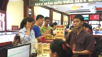 Giảm sâu, giá vàng trượt khỏi ngưỡng 37 triệu đồng/lượng