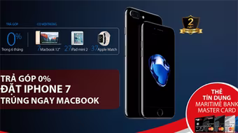 Có thể mua iPhone 7 trả góp lãi suất 0% trong 6 tháng