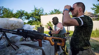 Tự vệ Slavyansk xóa sổ một khẩu đội pháo của quân đội Ukraine