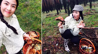 Theo chân Hoa hậu Ngọc Hân đi hái nấm tại rừng Carpat - Slovakia