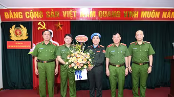 Cán bộ Cục Cảnh sát Điều tra tội phạm về ma túy được cử đi làm nhiệm vụ quốc tế tại Nam Sudan