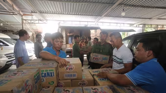 8.000 thùng sản phẩm của Number 1 đang được trao đến đồng bào vùng lũ