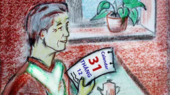 Nghĩ bên tờ lịch cuối năm