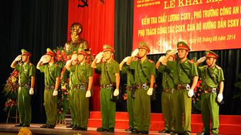 Sẽ trưởng thành hơn qua đợt kiểm tra chất lượng Cảnh sát khu vực