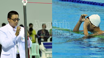 Kình ngư Việt bị... hớ trên đường đua 100m ếch SEA Games 27