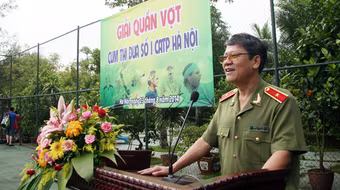 Sôi nổi giải Quần vợt Khối An ninh CATP Hà Nội