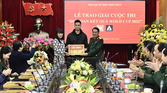 Báo QĐND trao 11 giải "Dự đoán World Cup 2022"