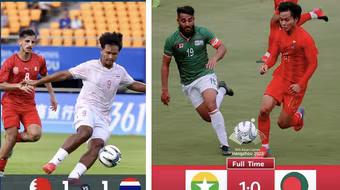 Thái Lan, Myanmar 'phả hơi nóng' lên Olympic Việt Nam