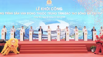 Khởi công xây dựng sân vận động PVF 60.000 chỗ, tiêu chuẩn World Cup