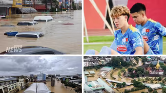 Lũ lụt nghiêm trọng tại nơi U22 Việt Nam sắp đá SEA Games 33