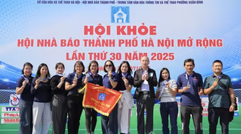 An ninh Thủ đô giành 6 huy chương Hội khỏe Hội Nhà báo thành phố Hà Nội 2025