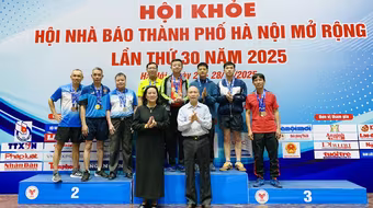 Kết thúc thành công Hội khỏe Hội Nhà báo thành phố Hà Nội 2025
