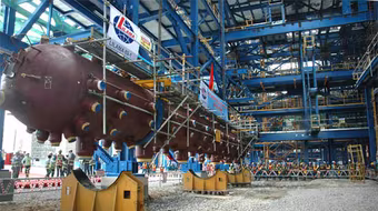 Lilama lắp đặt thành công bao hơi 1A- nhà máy nhiệt điện Mông Dương 1