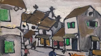 Nghi vấn tranh giả Bùi Xuân Phái xuất hiện trên sàn đấu giá quốc tế