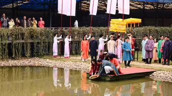 Tái hiện nghi lễ "Tống cựu nghinh tân" tại Hoàng thành Thăng Long