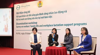 Nữ công nhân sẽ tiết kiệm được 12% thu nhập nhờ nuôi con bằng sữa mẹ