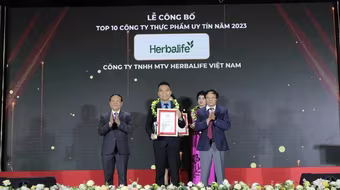 Herbalife Việt Nam được vinh danh Top 10 công ty uy tín ngành thực phẩm