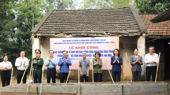 Hà Nội đồng loạt khởi công xây dựng, sửa chữa 725 nhà ở cho hộ nghèo, cận nghèo