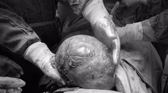 Cứu sống bệnh nhân có khối u khủng đè xẹp phổi, choán gần hết lồng ngực