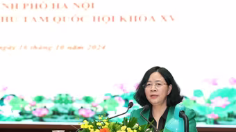 Bí thư Thành ủy Bùi Thị Minh Hoài yêu cầu giải quyết 26 vấn đề mà cử tri Thủ đô kiến nghị