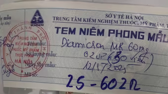 Lại phát hiện thêm 7 mẫu thuốc nghi giả tại một nhà thuốc ở Hà Nội