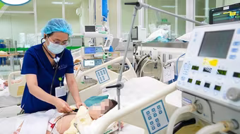 Hà Nội: Bé trai 2 tuổi suy hô hấp nặng do uống nhầm dầu thắp đèn bàn thờ