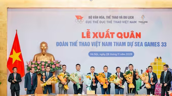 Herbalife Việt Nam đồng hành cùng lễ xuất quân của Đoàn thể thao Việt Nam dự SEA Games 33