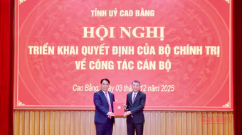 Đồng chí Phan Thăng An giữ chức vụ Bí thư Tỉnh ủy Cao Bằng