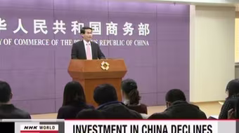 FDI vào Trung Quốc tiếp tục suy giảm