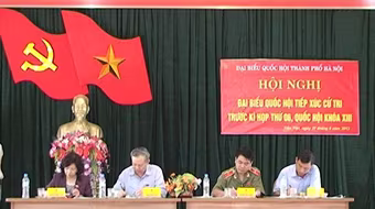 ĐBQH Hà Nội tiếp xúc cử tri ở huyện Hòai Đức và Đan Phượng