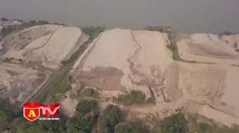 Phát hiện bãi tập kết hơn chục nghìn m3 cát lậu 